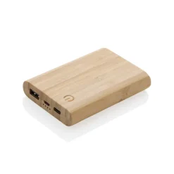 Bambusowy power bank 5000 mAh / Brązowy P322.259
