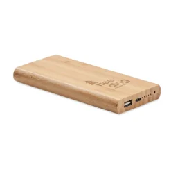 Bambusowy power bank 6000 mAh / Drewna MO6815-40