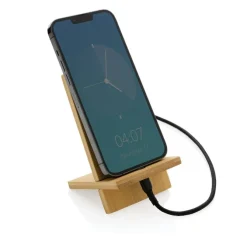 Bambusowy stojak na telefon / Brązowy P301.409