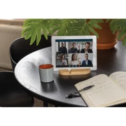 Bambusowy stojak na telefon, tablet / Brązowy P301.379