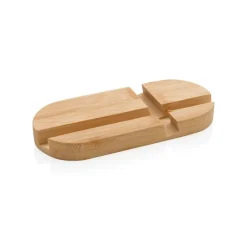 Bambusowy stojak na telefon, tablet / Brązowy P301.379
