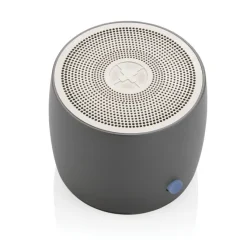 Basowy głośnik bezprzewodowy 3W Swiss Peak, aluminium z recyklingu / Szary P331.002