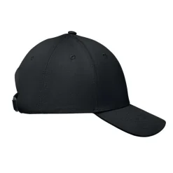 Bawełniana czapka z daszkiem 6 pan / Czarny MO2347-03