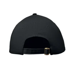 Bawełniana czapka z daszkiem 6 pan / Czarny MO2347-03