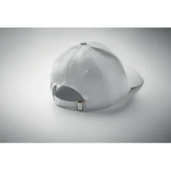 Bawełniana czapka z daszkiem 6 pan / Bialy MO2347-06