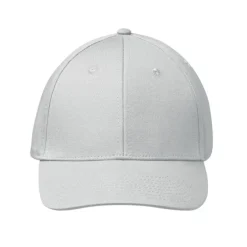 Bawełniana czapka z daszkiem 6 pan / Bialy MO2347-06