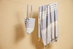 Bawełniana torba ELLA HAMAM, szary / Szary 5018469-