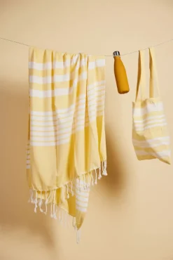 Bawełniana torba ELLA HAMAM, żółty / Żółty 5018472-
