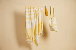 Bawełniana torba ELLA HAMAM, żółty / Żółty 5018472-