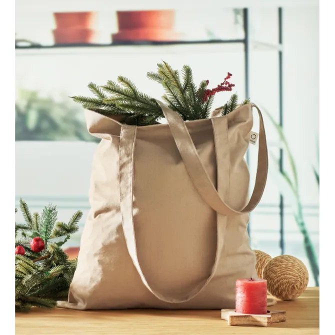 Bawełniana torba z recyklingu / Khaki MO2302-39