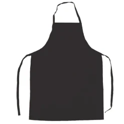 Bawełniany fartuch kuchenny / Czarny V7916-03