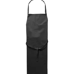 Bawełniany fartuch kuchenny / Czarny V7916-03