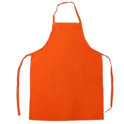 Bawełniany fartuch kuchenny / Pomarańczowy V7916-07