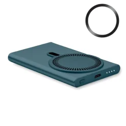 Bezprzewodowa ładowarka power bank / Srebrny Mat MO2442-16