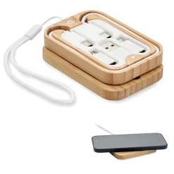 Bezprzewodowa ładowarka 15W z bamb / Drewna MO2450-40