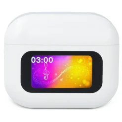 Bezprzewodowe słuchawki douszne ANC z ekranem dotykowym LCD / Biały LT95603-N0001