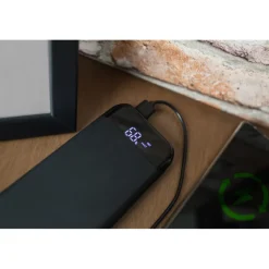 Bezprzewodowy power bank 10000 mAh Exclusive Collection, ładowarka bezprzewodowa 5W-15W | Cory / Czarny V1833-03