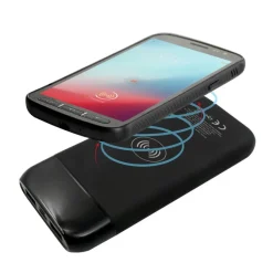 Bezprzewodowy power bank 10000 mAh Exclusive Collection, ładowarka bezprzewodowa 5W-15W | Cory / Czarny V1833-03