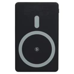 Bezprzewodowy powerbank Nexus kompatybilny z MagSafe R-ABS 5000 mAh / Czarny / stalowoszary LT95510-N0235