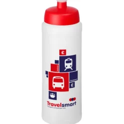 Bidon Baseline® Plus o pojemności 750 ml ze sportowym wieczkiem i uchwytem / Przezroczysty 21068917