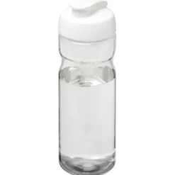 Bidon H2O Active® Base Tritan™ o pojemności 650 ml z klapką / Przezroczysty bezbarwny 21043614