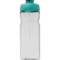 Bidon H2O Active® Base Tritan™ o pojemności 650 ml z klapką / Przezroczysty bezbarwny 21043611