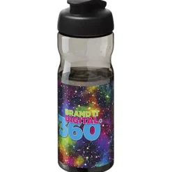 Bidon H2O Active® Base Tritan™ o pojemności 650 ml z klapką / Ciemnografitowy 21043601