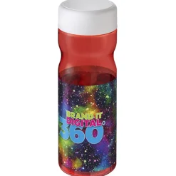 Bidon H2O Active® Base Tritan™ o pojemności 650 ml z zakrętką / Czerwony 21043803