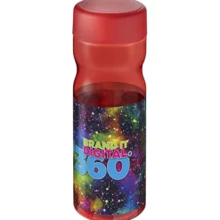 Bidon H2O Active® Base Tritan™ o pojemności 650 ml z zakrętką / Czerwony 21043804