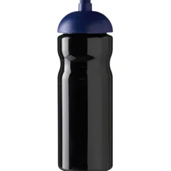 Bidon H2O Base® o pojemności 650 ml z wypukłym wieczkiem / Czarny 21004712