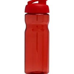 Bidon H2O Base® o pojemności 650 ml z wieczkiem zaciskowym / Czerwony 21004521