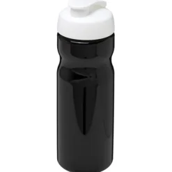 Bidon H2O Base® o pojemności 650 ml z wieczkiem zaciskowym / Czarny 21004512