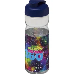 Bidon H2O Base® o pojemności 650 ml z wieczkiem zaciskowym / Przezroczysty 21004502