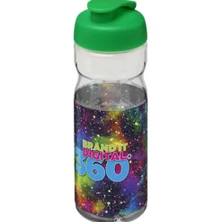 Bidon H2O Base® o pojemności 650 ml z wieczkiem zaciskowym / Pomarańczowy 21004530