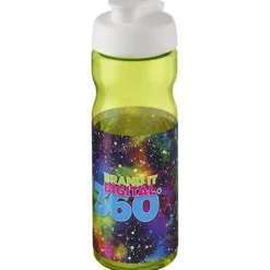 Bidon H2O Base® o pojemności 650 ml z wieczkiem zaciskowym / Limonka 21004528