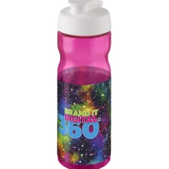 Bidon H2O Base® o pojemności 650 ml z wieczkiem zaciskowym / Biały 21004517