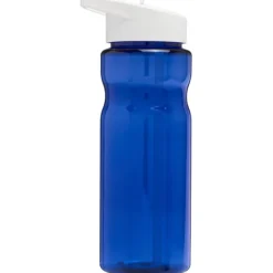 Bidon H2O Base® o pojemności 650 ml z wieczkiem z słomką / Niebieski 21004911
