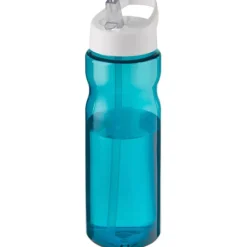Bidon H2O Base® o pojemności 650 ml z wieczkiem z słomką / Błękitny 21004956