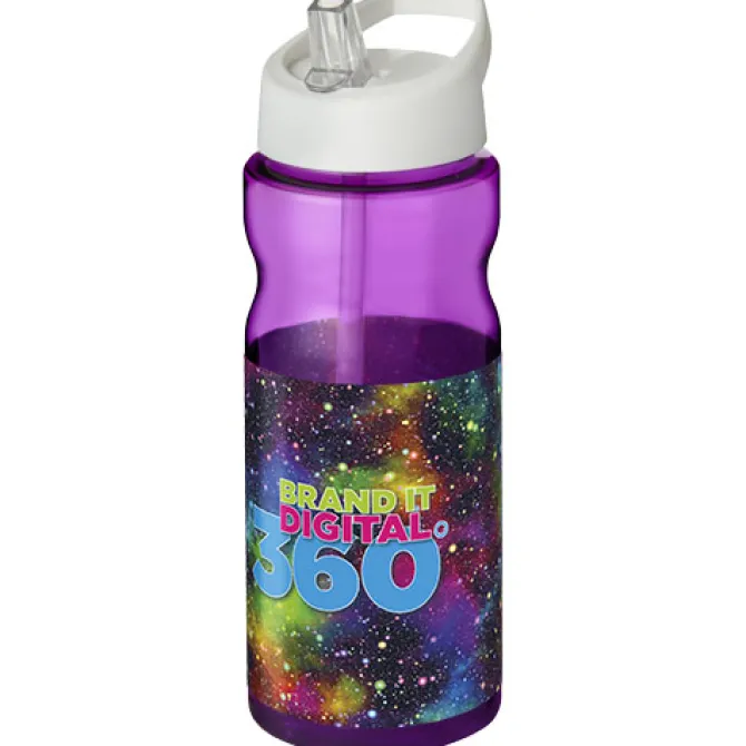 Bidon H2O Base® o pojemności 650 ml z wieczkiem z słomką / Limonka 21004963