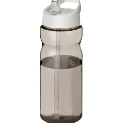 Bidon H2O Base® o pojemności 650 ml z wieczkiem z słomką / Ciemnografitowy 21004910