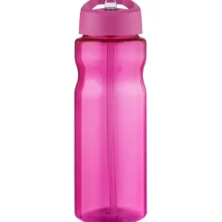 Bidon H2O Base® o pojemności 650 ml z wieczkiem z słomką / Magenta 21004941