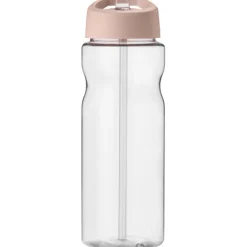 Bidon H2O Base® o pojemności 650 ml z wieczkiem z słomką / Czerwony 21004925