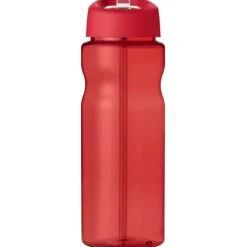 Bidon H2O Base® o pojemności 650 ml z wieczkiem z słomką / Czerwony 21004925
