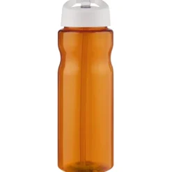 Bidon H2O Base® o pojemności 650 ml z wieczkiem z słomką / Pomarańczowy 21004934