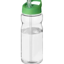 Bidon H2O Base® o pojemności 650 ml z wieczkiem z słomką / Przezroczysty 21004917
