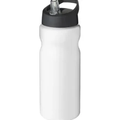 Bidon H2O Base® o pojemności 650 ml z wieczkiem z słomką / Biały 21004902