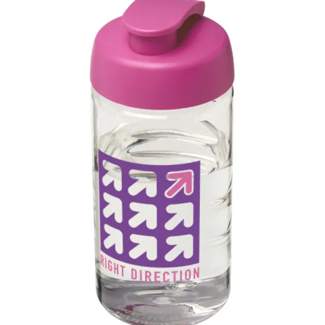 Bidon H2O Bop® o pojemności 500 ml z wieczkiem zaciskowym / Przezroczysty 21005009