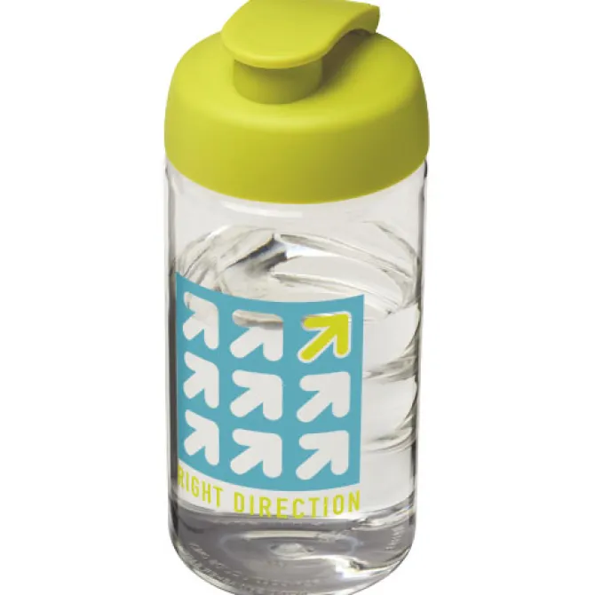 Bidon H2O Bop® o pojemności 500 ml z wieczkiem zaciskowym / Przezroczysty 21005004