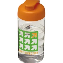 Bidon H2O Bop® o pojemności 500 ml z wieczkiem zaciskowym / Przezroczysty 21005007