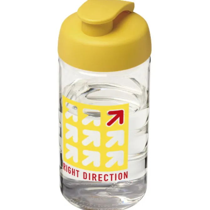 Bidon H2O Bop® o pojemności 500 ml z wieczkiem zaciskowym / Przezroczysty 21005010